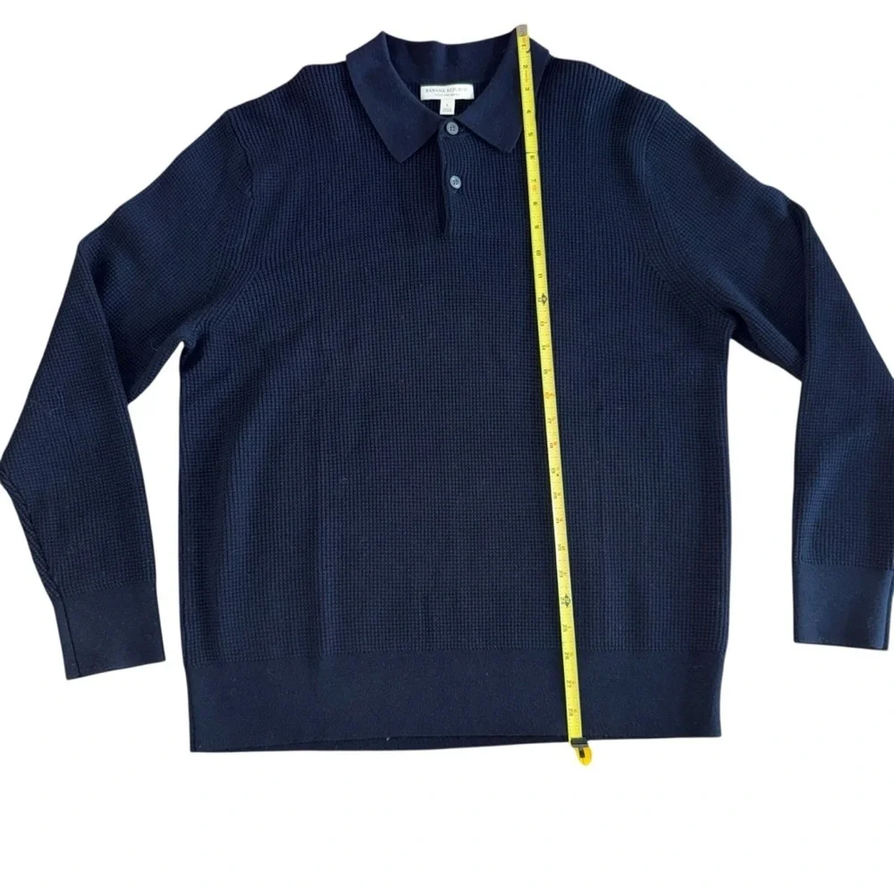 Banana Republic Merino Waffle Knit Sweater Poli